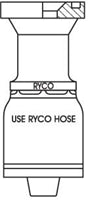 CODE 61 FLANGE WITH 3/4 INCH THREAD FOR 3/4 INCH HOSE