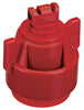 TeeJet AITTJ6011004VPCE AITTJ60 Air Induction TwinJet Twin Flat Spray Tip, Poly, 110°, Red, Orifice 4
