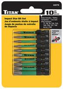 10 PC. IMPACT STAR BIT SET