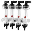 Wilger Isolated Flow Monitor Kit - 4 Column - 1/2" Hose Barb Elbow X 1/2" Hose Barb Inlet