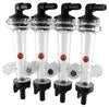 Wilger Isolated Flow Monitor Kit - 4 Column - 1/2" Hose Barb Elbow X 1/2" Hose Barb Inlet