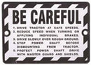 WARNING PLATE