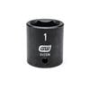 1/2" Drive 6 Point Standard Impact SAE Socket 1"
