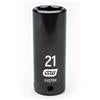 1/2" Drive 6 Point Deep Impact Metric Socket 21mm