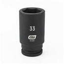 3/4" Drive 6 Point Deep Impact Metric Socket 33mm