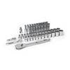 49 Piece 1/2" Drive 12 Point Standard and Deep SAE/Metric Mechanics Tool Set