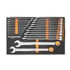 24 Piece 12 Point Long Pattern Combination Metric Wrench Set in Foam Storage Tray