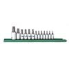 13 Piece 1/4", 3/8" & 1/2" Drive Torx® Bit Socket Set