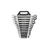 13 Piece 72-Tooth 12 Point Ratcheting Combination SAE Wrench Set