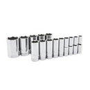 14 Pc. 1/2" Drive 6 Point SAE Deep Length Socket Set
