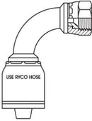 JIC FEMALE 90 DEGREE BEND FOR 1-1/2 INCH HOSE