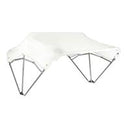 Sun-Smart Tractor Canopy - 3-Bow, 40", White, Fender Mounting Brackets