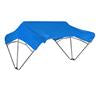 Sun-Smart Tractor Canopy - 3-Bow, 48", Blue, Fender Mounting Brackets