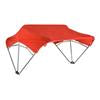 Sun-Smart Tractor Canopy - 3-Bow, 48", Red, Axle Mounting Brackets

