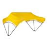 Sun-Smart Tractor Canopy - 3-Bow, 48", Yellow, Axle Mounting Brackets