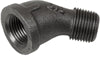 3/8 INCH X 3/8 INCH MNPT X FNPT  GALVANIZED STREET ELBOW - 45