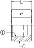 3/4 OFS - TUBE NUT - STEEL