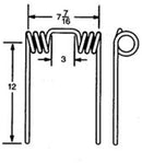 7-7/16 INCH X 12 INCH HARROW TINE FOR JOHN DEERE