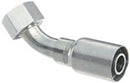VARI-CRIMP SERIES - 1 INCH HOSE, WITH 1-7/16 X 12 THREAD SIZE, ORF FEMALE 45 ELBOW SWIVEL