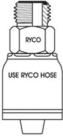 ORFS MALE WITH 9/16 INCH THREAD FOR 1/4 INCH HOSE