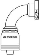 CODE 62 FLANGE 90 DEGREE BEND WITH 1-1/4 INCH THREAD FOR 1 INCH HOSE