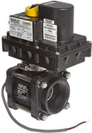 BANJO EV200 POLYPROPYLENE ELECTRONIC ACTUATED BALL VALVE, 12VDC, STANDARD PORT, 2" FNPT