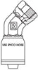 JIC FEMALE 45 DEGREE BEND FORGED WITH 7/16 INCH THREAD FOR 1/4 INCH HOSE
