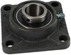 4 HOLE CAST IRON FLANGE WITH 1-5/8" BEARING - SET SCREW LOCK