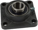 4 HOLE CAST IRON FLANGE WITH 1-15/16" BEARING - SET SCREW LOCK