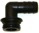 1/2" 90 Degree Hose Barb For Modular Flow Monitors Push-Connect