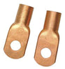 2-AWG COPPER BATTERY CABLE LUG WITH 3/8 INCH STUD - 2 PACK