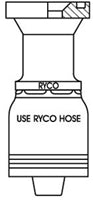 CODE 62 FLANGE WITH 1 INCH THREAD FOR 3/4 INCH HOSE