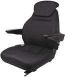 Black Talon Premium High-Back Seat for Zero Turn Mowers - Black Cordura Fabric