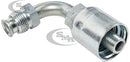 1/2 INCH HOSE X 3/4 INVERTED SAE 45 MALE ELBOW - 90 SWIVEL