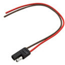 FEMALE FLAT CONN.-2 POLE WITH 60'', 16GA.W