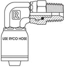 BSP MALE SWIVEL 90 DEGREE ELBOW WITH 3/8 INCH THREAD FOR 3/8 INCH HOSE