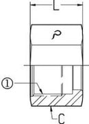 3/4 OFS - TUBE NUT - STEEL