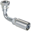 FEMALE SWIVEL 90 DEGREE BEND 3/4" HOSE X 1-3/8" DIN LIGHT UNI SEAT