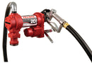 Fill-Rite FR4210H High Flow Fuel Transfer Pump with Hose & Manual Nozzle - 12-Volt, 20 GPM