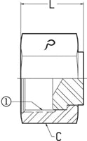 FOFX - FEMALE OFS SWIVEL CAP - STEEL