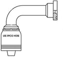 CODE 61 FLANGE 90 DEGREE SPL BEND WITH 1 INCH THREAD FOR 3/4 INCH HOSE