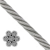 7X19 GALV CABLE 1/4 INCH X 500' REEL