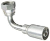 FEMALE SWIVEL 90 DEGREE BEND 1/4" HOSE X 5/8" DIN HEAVY 24 DEGREE SEAT