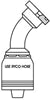 CODE 62 FLANGE 45 DEGREE BEND WITH 1 INCH THREAD FOR 3/4 INCH HOSE
