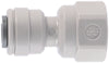 GRAY ACETAL FEMALE CONNECTOR 3/8 X 1/4 N