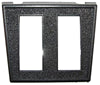 BLACK SWITCH PANEL 2-HOLE 7/16" X 1-1/8"