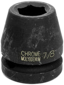 7/8 INCH X 6 POINT STANDARD IMPACT SOCKET - 1 INCH DRIVE