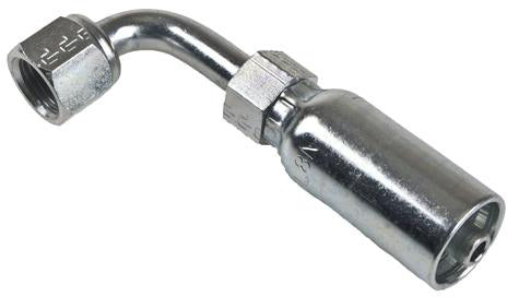 1/4 INCH HOSE X 9/16 INCH - 18 JIC FEMALE ELBOW - 90 SWIVEL