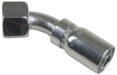 1/2 INCH HOSE X 13/16 INCH - 16 ORFS FEMALE ELBOW - 45 SWIVEL