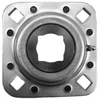 1-1/2 INCH SQUARE RIVETED FLANGE DISC BEARING FOR KRAUSE